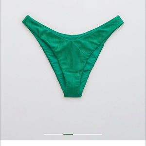Aerie ribbed shine bikini bottom NWOT